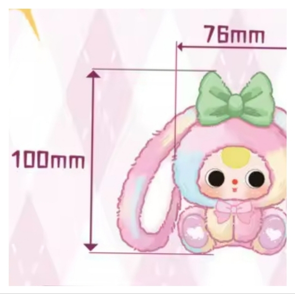 Baby Three - Alice Rabbit Town Plush - NEW - Pink Satin - Picture 4 of 5